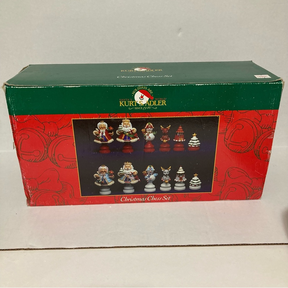 Kurt S Adler Christmas Chess Set. Used and loved
